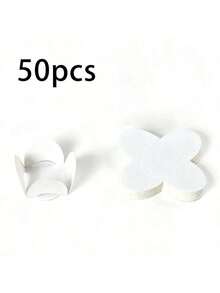 50 Peças Formas de Papel para Chocolate, Forros de Xícara de Chocolate, Bandejas de Embalagem de Chocolate, Bases de Doces e Sobremesas em Forma de Flor Dobráveis, Adequadas para Festas de Natal, Decorações de Natal, Casamentos, Aniversários, Suprimentos para Festas, Reuniões de Chá da Tarde, Bandejas de Doces de Aniversário e Utensílios de Cozimento, Caixas de Embalagem de Pastelaria - Multicolorido - Visão 11