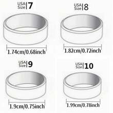 Personalized Custom Ring, Suitable For Both Men And Women, Featuring Customizable Names, Letters, And Numbers. This Stylish -Shaped 304 304 Stainless Steel Ring Comes In Silvery And Golden With Custom Engraving. It Makes A Great Gift For Father - Multicolor - View 5