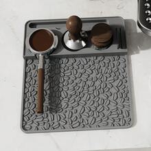 1PC Silicone Espresso Tamping Station Espresso Organizer Station Mat Espresso Station Coffee Tamper Station Multifunctional Coffee Tools Tamper Distributor Portafilter Holder Tamper Station Base - Multicolor - View 2