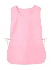 Bộ 1/2 tạp dề unisex có hai túi, tạp dề không tay dùng để lau dọn nhà bếp, phòng tắm, nhà cửa và các vật dụng gia đình. - Nhiều màu - Xem 9