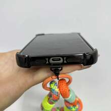 DIY 2-In-1 Mobile Phone Universal Lanyard, Wrist Short Lanyard, 360 °   Rotating Metal Hanging Piece, Multi-Functional Wristband - Hồng - Xem 7