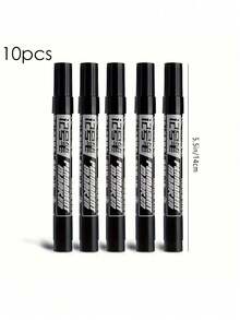 Permanent Markers In Packs Of 20/15/10/5/1. 5.5-Inch. (Black, Blue, And Red Ink Available) High-Capacity Oil-Based Marker, Waterproof Black Ink, 5.5-Inch. For Express Delivery Marking, Student Stationery, And Logistics Marking. Refillable, For Logistics Use, Large-Tip Marker, Quick-Drying, High-Capacity. - Marker - View 8
