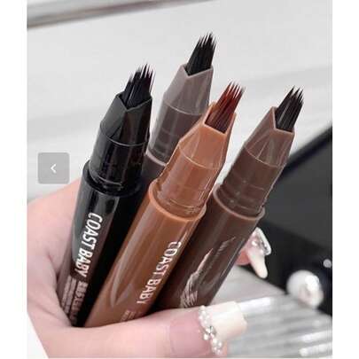 1pc Easy To Color & Clean, Smooth Ink Eyebrow Pencil