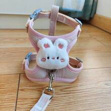 Cat Leash To Prevent Escape, Pet Chest Harness Leash For Small Kittens, Outdoor Cat Strap, Pet Loss Prevention Accessories - Pink - View 6