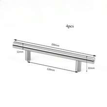 4pcs Kitchen Handle Stainless Steel T Bar Door Pull Cabinet Knobs And Handles Silver Furniture Handle - Multicolor - View 15