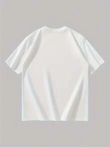 T-shirt natalizia da uomo a girocollo e maniche corte con stampa di cane, casual e versatile per l'estate, comoda e traspirante, capo d'abbigliamento da uomo, articolo popolare - Bianco - Visualizzare 4
