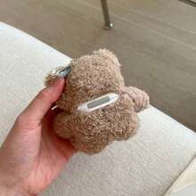 Cute 3D Bow Teddy Bear Brown Plush Earphone Compatible With 1/2, Pro 3/2/4 - Brown - View 7