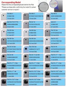 Ốp bảo vệ mỏng nhẹ tương thích với iPad (A16) thế hệ thứ 11 11" 2025 & thế hệ thứ 10 10.9" 2022, chân đế gập ba, ngăn đựng bút cảm ứng, tự động bật/tắt màn hình, màu xanh biển. - Màu xanh lam - Xem 8