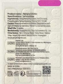 24PCS Spring Orange Gradient Floral Nails, Gentle Sheer Nude Press-On Nails, Removable False Nails - Orange - View 5