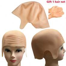 Tự làm đồ trang trí Halloween: Đầu trọc bằng latex, vẽ graffiti, hóa trang đầu trọc kiểu tu sĩ, phụ kiện tiệc tùng, HOÀN HẢO QUÁ! , Gói phụ kiện tiệc - Nhiều màu - Xem 18