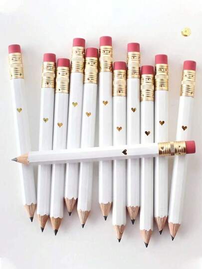 20pcs Pre-Sharpened Pencils With Erasers, Suitable For Baby Shower Games, Gender Reveal Parties, Baby Essentials, Baby Gifts, Weddings