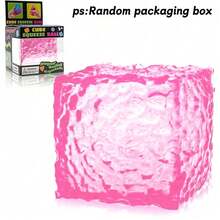 Cubo antiestrés, cubo de agua novedoso con textura, juguete de apretón de lenta recuperación, juguete sensorial suave, alivia la ansiedad y relaja, juguete de escritorio único para adultos - Multicolor - Ver 13