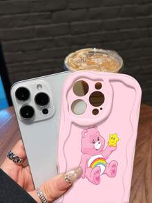 Pink Care Bear Rainbow Star Theme This Stylish Phone Case Is Compatible With Samsung, Apple, , , , Transsion, ,  And Honor. Made Of TPU Silicone, It Offers Shock And Drop Protection And A Superior Feel. It's An Ideal Gift For Family, Friends, And Loved Ones, And A Perfect Choice For Valentines Day And Year's Gift.Maestra Phone Case, Case, 17 Pro Case, Case,Phone Cases, 16 Case, 17 Case, 15 Case, 17 Pro Max,Phone Case  15, 16 Plus Case, 14 Case,Case - 白色 - 查看 4