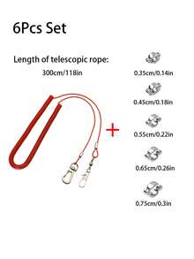 6pcs Extendable Bird Flight Training Leash Set, Includes 5 Size Anti-Bite Foot Rings, Elastic Buffer Anti-Escape, Suitable For Parrots, Cockatoos, Lovebirds, Macaws Outdoor Flight Training To Prevent Loss, Applicable For Yard, Park Bird Walking, Also A Thoughtful Gift For Bird Owners - Multicolor - View 11