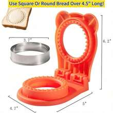 1pc Sandwich Maker, Sandwich Pocket Round Shape Sandwich Cutter And Sealer, Sandwich Cutter For Breakfast And Lunch, Fall Fashion Must Haves - View 2