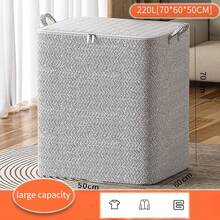 Túi vải đựng đồ gấp gọn dung tích lớn, túi sắp xếp quần áo và chăn ga, thích hợp cho phòng ngủ, ký túc xá, dễ sử dụng, tiết kiệm không gian, lý tưởng cho du lịch và sắp xếp quần áo/đồ dùng theo mùa. - Nhiều màu - Xem 9