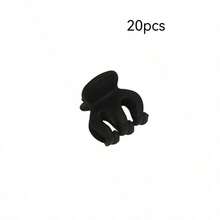10 piezas Mini Pinzas de Cabello Negras Mate - Pinzas de Cabello Pequeñas Antideslizantes para Mujeres y Niñas, Accesorios de Cabello Lindos Adecuados para Cabello Fino, Uso Diario y de Fiesta Pinzas de Cangrejo para Atuendos de Verano - Negro - Ver 4
