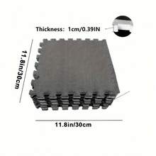 12pcs Thick Plush Spliced Carpet Mats, Suitable For Entryway, Tatami, Bedroom, Living Room, Rental House Renovation - New Model - View 19