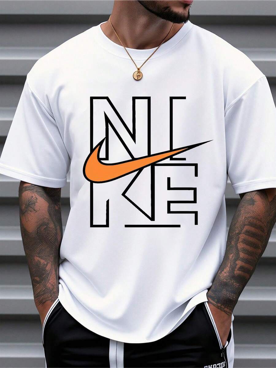 Men's Pure Cotton Short-Sleeve T-Shirt Crew Neck Oversized Casual Streetwear Breathable Soft Relaxed Fit Summer Everyday Wear Holiday Gift Birthday Present For Him Comfortable Daily Top Fashion Basic Tee Lightweight Classic Style Easy To Match  Versatile Ideal For Gifting Perfect For Casual Outings High-Quality Skin-Friendly Fabric Modern Fit Must-Have Wardrobe Staple Great For Summer Vacations Relaxed Daily Wear Suitable For Young Adults And Men Of All Ages - 白色 - 查看 1