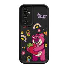 MINISO Disney Lotso "Mach dir keine Sorgen" TPU Handyhülle, Erdbeere & Regenbogen Hülle kompatibel mit Samsung S26 Ultra/S26 Edge/S26 Plus/S26/S25 Ultra/S25 Plus/S25/S25FE/S25Edge/S24Ultra/S24Plus/S24/S24FE/S23FE/S23Ultra/S23Plus/S23/S22Ultra/S22Plus/S22/S21Ultra/S21Plus/S21/A15/A16/A17/A23/A24/A25/A26/A33/A34/A35/A36/A52/A53/A54/A55/A56/A71/A72/A73/Geschenkidee für die Freundin - Weiss - Übersicht 5