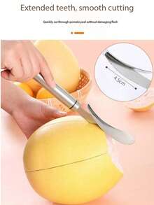 1 cái gọt vỏ cam, dụng cụ gọt vỏ cam cán dài tiện lợi và nhanh chóng, dụng cụ gọt vỏ bưởi bằng thép không gỉ, dụng cụ gọt vỏ trái cây họ cam quýt, dụng cụ gọt vỏ trái cây. - Nhiều màu - Xem 6