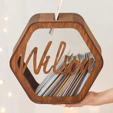 个性化木质婚礼贺卡盒，祝福语收纳盒 - 彩色 - 查看 15