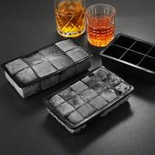 1 Piece Skull-Shaped Silicone Tray With 6 Compartments And A Lid, Square Shape, Large Mold, Whisky Bar Cocktail Ice Maker, Ice Box, For Household Use. - Multicolor - View 4