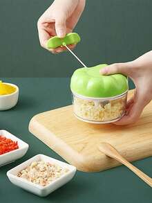 1pc Multi-Functional Manual Garlic Press, Capable Of Seasoning, Meat Cutting And Other Kitchen Tool Functions - Multicolor - View 6