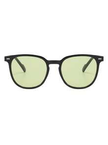 1 Cặp kính thời trang nam đính đinh tán cá nhân hóa, thích hợp cho bãi biển. - Đen bóng - Xem 3