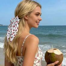 1个女士优雅樱桃、草莓、蓝莓蝴蝶结发夹，适合日常佩戴 - 彩色 - 查看 1