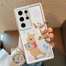 MINISO Disney Winnie The Pooh Phone Case, For Samsung S26 Ultra/S26 Edge/S26 Plus/S26/S25 Ultra/S25 Plus/S25/S25FE/S25Edge/S24Ultra/S24Plus/S24/S24FE/S23FE/S23Ultra/S23Plus/S23/S22Ultra/S22Plus/S22/S21Ultra/S21Plus/S21/A15/A16/A17//A23/A24/A25/A26/A33/A34/A35/A36/A52/A53/A54/A55/A56/A71/A72/A73/Stocking Stuffers The Girlfriend - Black - View 2