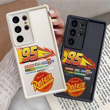 MINISO Disney Cars Lightning McQueen 95 Rust-Eze TPU Phone Case, Racing Theme Cover For Samsung S26 Ultra/S26 Edge/S26 Plus/S26/S25 Ultra/S25 Plus/S25/S25FE/S25Edge/S24Ultra/S24Plus/S24/S24FE/S23FE/S23Ultra/S23Plus/S23/S22Ultra/S22Plus/S22/S21Ultra/S21Plus/S21/A15/A16/A17//A23/A24/A25/A26/A33/A34/A35/A36/A52/A53/A54/A55/A56/A71/A72/A73/Stocking Stuffers The Girlfriend - White - View 3