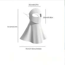 Women's Face Mask Seamless Ice Silk Sunshade Mask, Breathable Cooling Face Cover With Water-Drinking Hole Design, Sun Protection Face Mask For Driving - 銀河灰色 - 查看 12