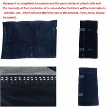 YRUID 20 túi đựng dây chuyền, túi đựng trang sức bằng nylon dạng cuộn, hộp trưng bày vòng tay bằng nhung, túi đựng trang sức dùng trong kinh doanh. - màu đen - Xem 8