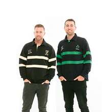 Harp Ireland Polo de Rugby a Rayas de Manga Larga - SG - Ver 2