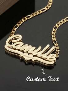 Customized Stainless Steel Double Layer Necklace, Heart & English Letter Clavicle Chain Pendant Jewelry, Ideal Gift For Couples, Friends, Family, Mother's Day, Available In Gold & Silver, Fashionable, Retractable, Simple, Casual, Personalized, Unique Gift For Girlfriend, Mom, Family, Friends, Daughter For Anniversary, Valentine's Day, Mother's Day, Birthday, Graduation, Daily Wear, Wedding, Prom,Gold,Stylish,Colorful,Vintage,Hipster,Simple,Y2k,2000s Fashion,Custom,Personalized,Unique,Ideal Gifts For Him,Ideal Gifts For Her,Her,Boyfriend,Girlfriend,Dad,Mom,Family,Friends,For Anniversaries,For Birthdays,For Graduation,For Prom,For Party,Jewelry Women,School Supplies,Back To School,For Office,For School,For Classroom,For Teacher Gifts,For University,For Colleague,For Dorm Rooms,For Teacher,For Boys And Girls,For Teenagers,Junior High School Students,Middle School Students,High School Senior High School Students,College Students,University Students,Freshman,Sophomore,Underclassmen - 多色圖案 - 查看 13