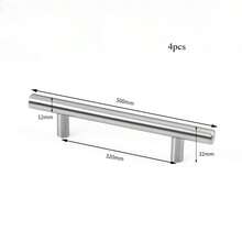 Bộ 4 tay nắm tủ bằng thép không gỉ mạ niken mờ, phụ kiện tay nắm ngăn kéo nhà bếp hiện đại. - Nhiều màu - Xem 13
