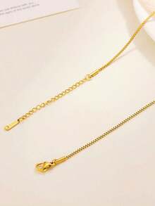 Men's Minimalist 1.8MM Box - Style Stainless - Steel 18K Gold - Plated Chain Necklace: Durable, Non - Fading, Perfect For Sporty & Daily Looks - Nhiều màu - Xem 3