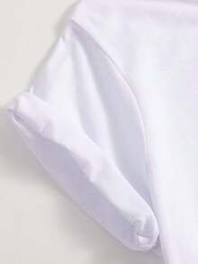 Women's Butterfly Print Graphic Tees - White - View 4