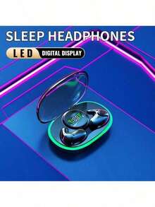 Headphone Tidur Ultra Tipis Bahan EVA, Suara Berkualitas Tinggi, Indikator Baterai LED, Kompatibel dengan iOS & Android, Nirkabel 5.4, Nyaman Dipakai dalam Waktu Lama, Pengisian Daya USB-C, Baterai Lithium, Tipe-C, EDC, Amplifier, Mikrofon Kapasitif, Kontrol Volume, Kapasitas Baterai 200mAh, Jangkauan 10m, Daya Tahan Baterai yang Lama - MultiWarna - View 8