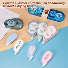 PATIKIL Mini Correction Tape, 6 Pack White Out Correct Tape Eraser Tapes Transparent Dispenser Supplies For Office Home - Màu A - Xem 3