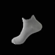 Men Short Tube Sports Socks Running Marathon Training Breathable Sweat Absorbing Anti Slip Particle Massage Compression Fit Unisex Comfortable Lightweight Athletic Crew Socks LCMU - 黑色 - 查看 9