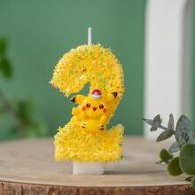 1 cây nến số 3D hoạt hình, nến sinh nhật trẻ em, trang trí bánh kem, tiệc tùng & lễ hội, trang trí nến khảm kim sa. - Nhiều màu - Xem 23