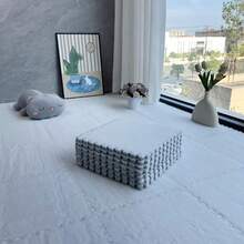 12pcs Thick Plush Spliced Carpet Mats, Suitable For Entryway, Tatami, Bedroom, Living Room, Rental House Renovation - New Model - View 12