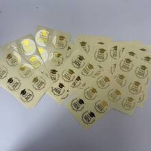 6-120pcs Graduation Season Stickers, 1.6 Inch*1.6 Inch, Graduation Cap Wreath Transparent Seal Stickers With Foil, 2026 Graduation Decor, Party Supplies, Gift Packaging Labels, Graduation Spring/Summer Envelope Seals - Multicolor - View 2