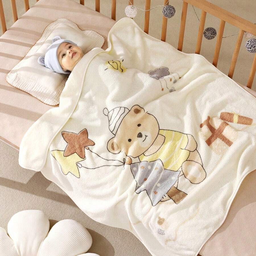 1 pieza Manta envolvente suave y cálida con estampado de animal, regalo perfecto para bebés, niños y niñas - 31,49 pulgadas x 31,49 pulgadas - Ver 1