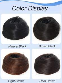 1 buah Ekstensi Rambut Jepit Elastis, Serat Sintetis Tahan Panas, Desain Multifungsi, Cocok untuk Semua Jenis Rambut, Aman Dipakai untuk Sehari-hari dan Acara Liburan, Aksesori Pengikat Rambut, Karet Rambut, Ikat Rambut, Tali Rambut, Festival, Pesta - MultiWarna - View 7