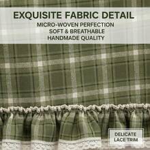 1pc Handmade Farmhouse Oven Skirt. This Heat-Resistant Curtain Features A Convenient Tie-Top Design For Effortless Installation On Ovens, Dishwashers, Or Washing Machines. Designed To Effectively Hide Clutter And Protect Your Kitchen, It Adds A Rustic, Stylish Touch To Your Home Decor. A Practical And Charming Accessory That Blends Functionality With Aesthetic Appeal, Perfect For Keeping Your Appliances Looking Neat And Tidy. - 綠色 - 查看 4