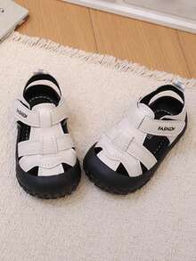 新款婴儿凉鞋，幼儿休闲运动凉鞋 - 米色 - 查看 3