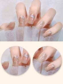Autocollants pour ongles dégradés DIY autoadhésifs, bandes décoratives, convient pour la maison, le travail, les voyages, les cadeaux, les salons de manucure - Kaki - Voir 6